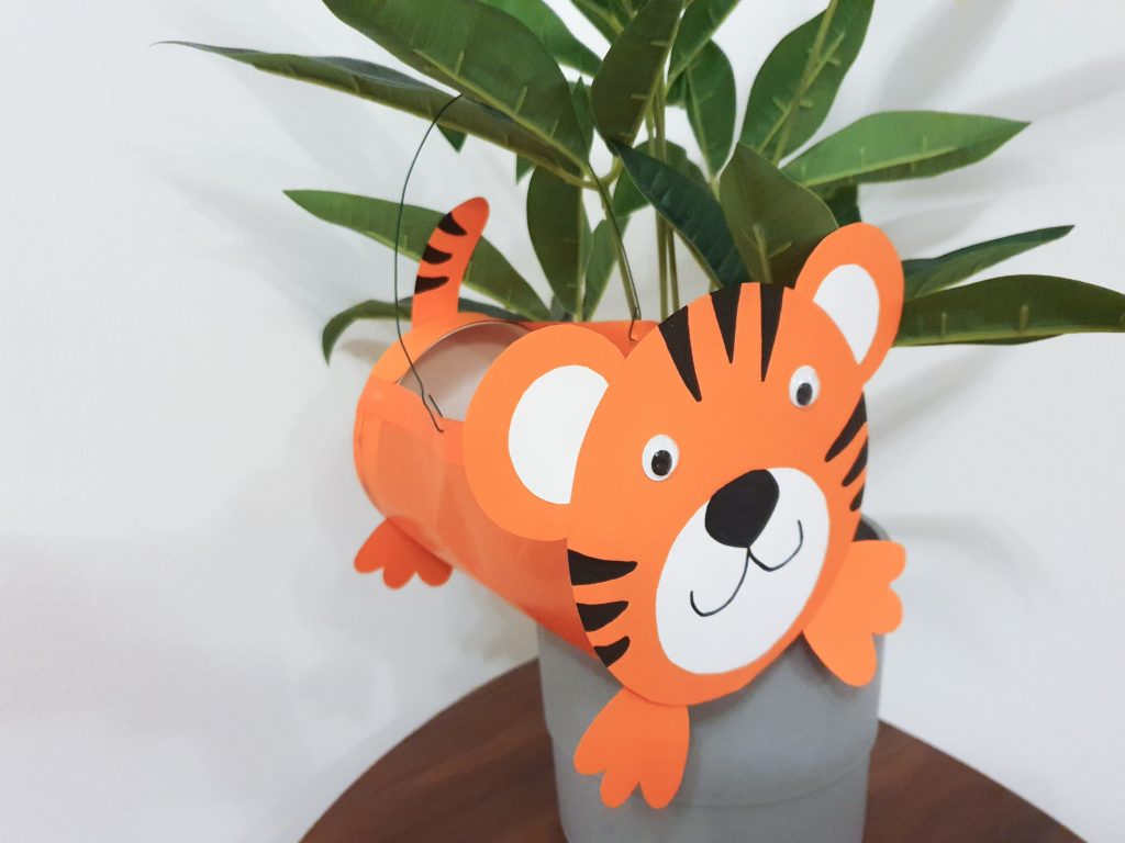 DIY Tiger-Laterne für Kinder 