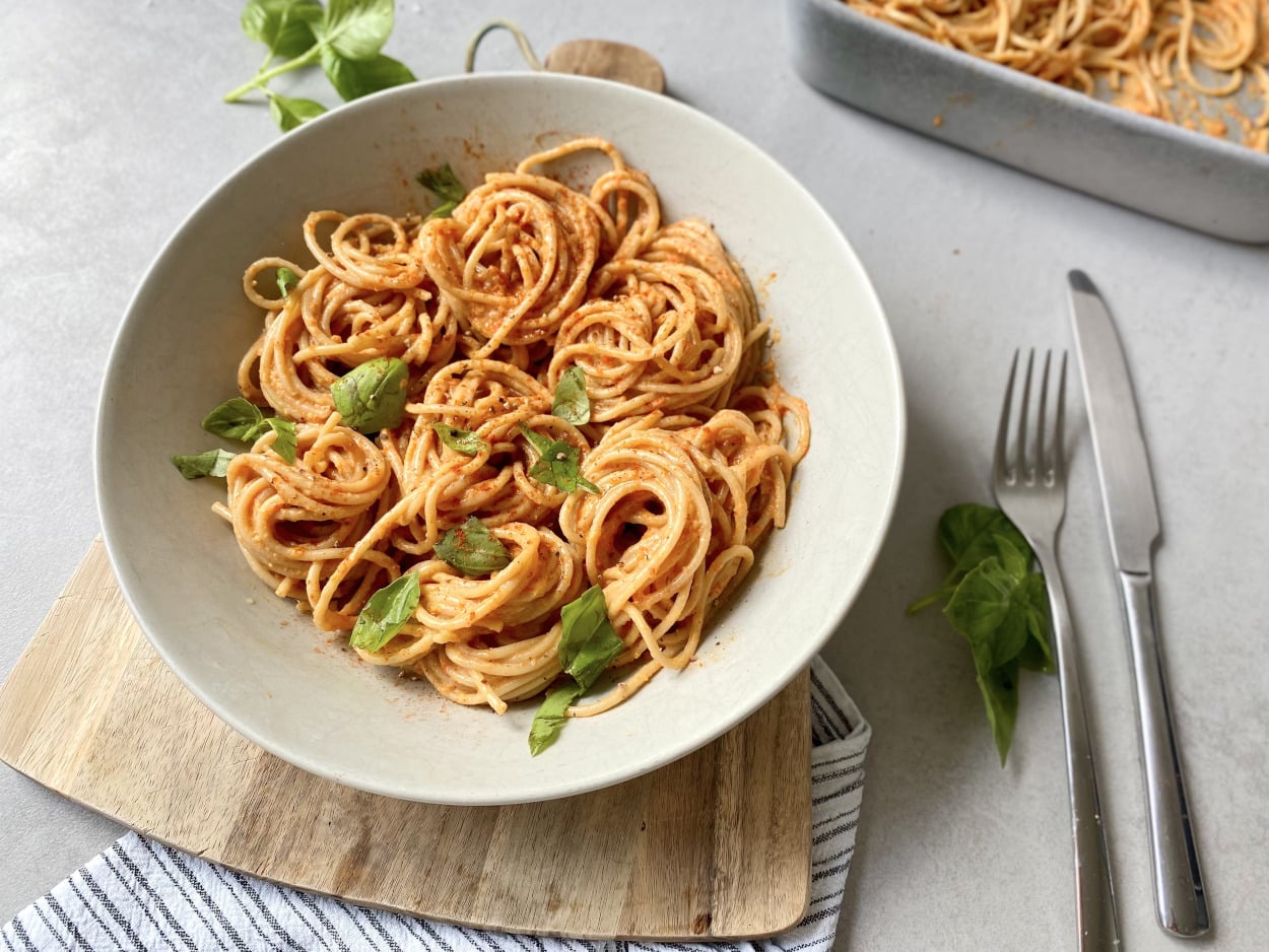 Spaghetti mit Paprikasoße - Das Familienmagazin
